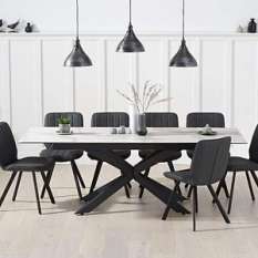 Marble Dining Room Table And 8 Chairs Sets for sale online